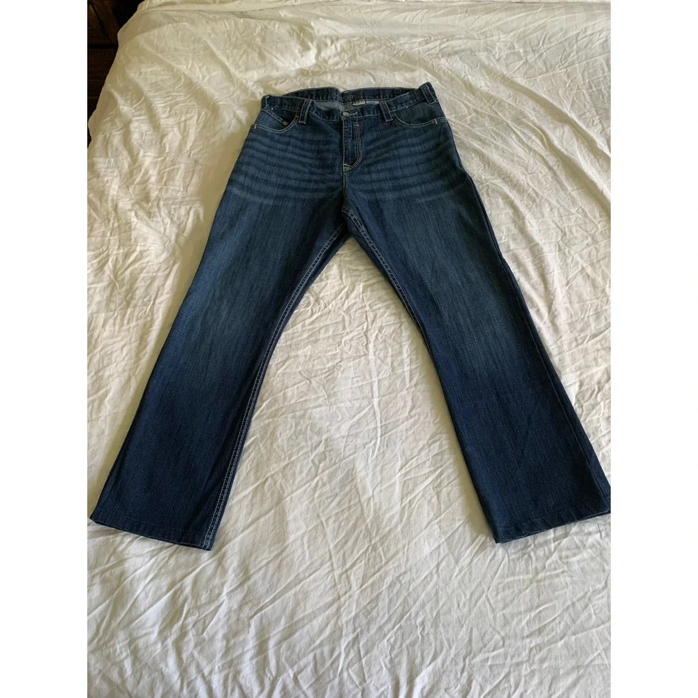 Cinch 42x34 Carter 2.4 Jeans Dark Wash Relaxed Bootcut MB71934005 Mens Denim